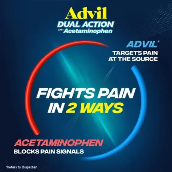 Advil Dual Action 50x2 Caplets Dispenser - Acetaminophen (NSAID) - 50ct image {4}