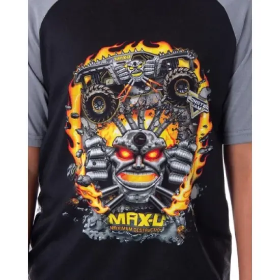 Monster Jam Boys' MAX-D Monster Truck 2 PC Shirt And Shorts Pajama Set image {1}