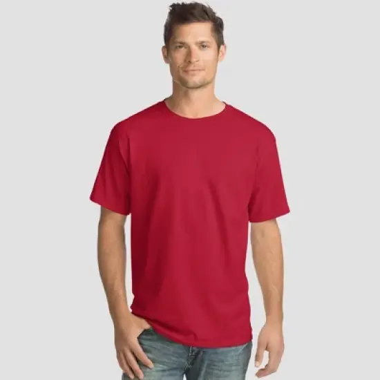 Hanes Men's Essentials Short Sleeve T-Shirt 4pk image {6}
