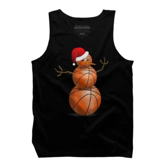 Men's Design By Humans Christmas Basketball By NekoShop Tank Top image {4}