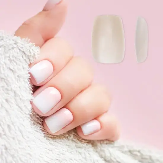 Unique Bargains Women's Full Coverage Fake Nails XS Apricot 1 Pc image {3}