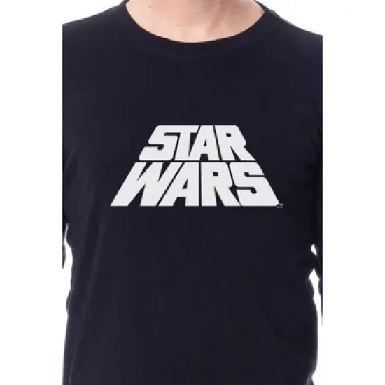 Star Wars Movie Film Title Logo Mens' Womens' Adult Unisex Sleep Pajama Set Black image {2}