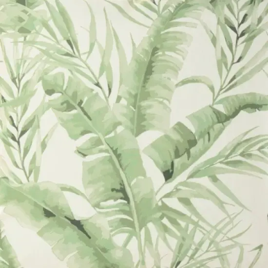 18"x18" Reversible Indoor/Outdoor Banana Leaf and Chevron Print Square Throw Pillow - Mina Victory image {5}