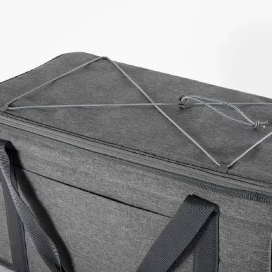 MLB Miami Marlins 64 Can Collapsible Cooler - Heathered Gray image {3}