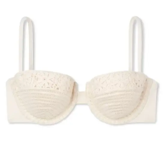 Women's Crochet Underwire Bikini Top - Shade & Shore&trade; Off-White image {5}
