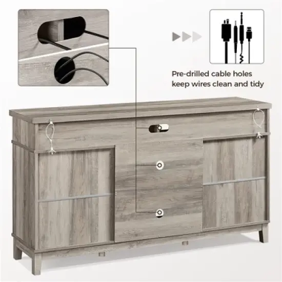 Yaheetech TV Stand for 65 Inch TV, TV Console with Storage image {4}