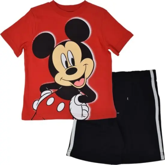 Disney Mickey Mouse Donald Duck Goofy Pluto Graphic T-Shirt  and Mesh Shorts Outfit Set Infant to Little Kid image {11}