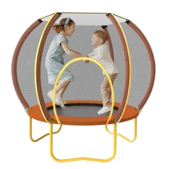 SUGIFT 3.5ft Mini Trampoline for Kids with Safety Net, Bungee-Rope System, Indoor/Outdoor Fun, Up to 200 lbs, Perfect Gift for Toddlers image {6}