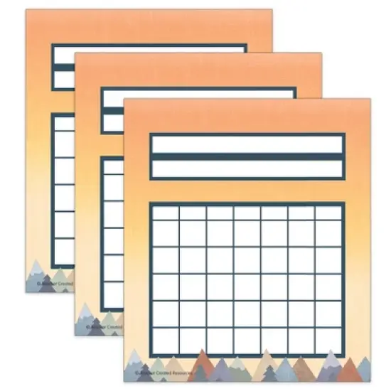 Teacher Created Resources&reg; Moving Mountains Incentive Charts, 36 Per Pack, 3 Packs image {3}