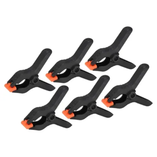 Unique Bargains Plastic Flexible Anti-slip DIY Project Craft Spring Clamps 6 Pcs image {6}