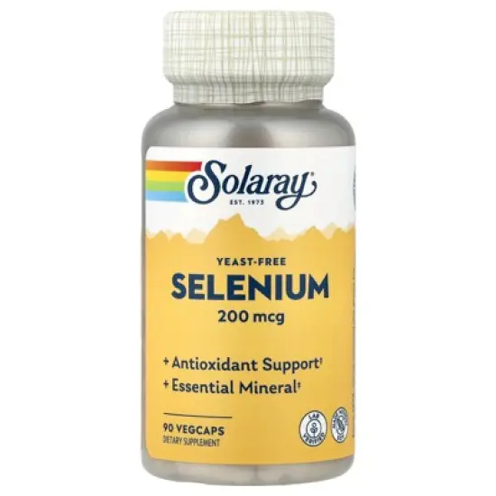 Solaray Selenium, 200 mcg, 90 VegCaps image {4}