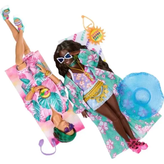 Travel Barbie Doll with Beach Fashion, Barbie Extra Fly image {3}
