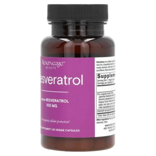 Reserveage Beauty Resveratrol, 30 Veggie Capsules image {3}