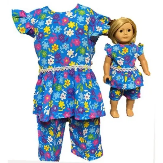 Doll Clothes Superstore Matching Girl And Doll Pajamas Size 8 image {1}