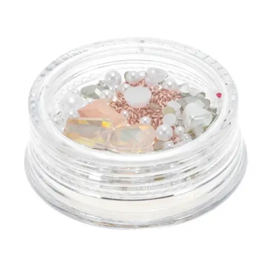 Unique Bargains Women's Elegant Rhinestone Nail Supplies Assorted Color 1 Set image {6}