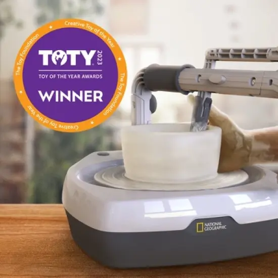 National Geographic Hobby Pottery Wheel Arts & Crafts Kit image {1}