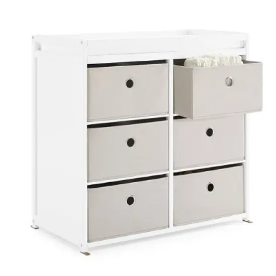 Delta Children Hayes Changing Table with Fabric Bins image {7}