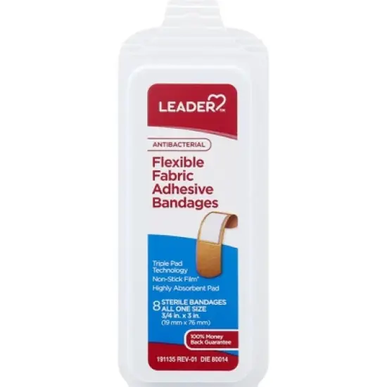 Leader All One Size Antibacterial Flexible Bandage 8 ct image {5}