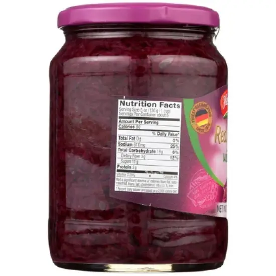 Hengstenberg Red Cabbage with Apple - Case of 12/24 oz image {3}