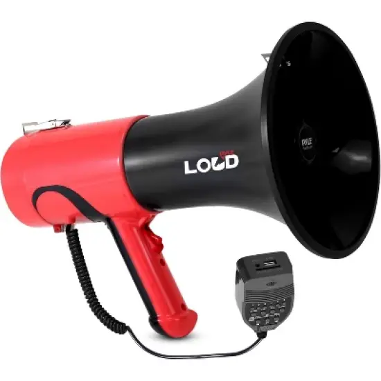 Pyle 100W Bluetooth Megaphone Bullhorn with Voice Changer & Aux Input - PMP64VC image {5}