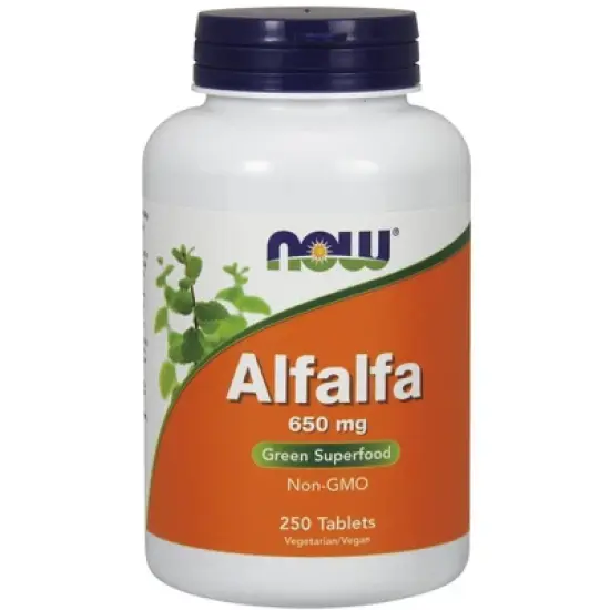 Alfalfa 10 Grain by Now Foods  -  250 Tablet image {2}
