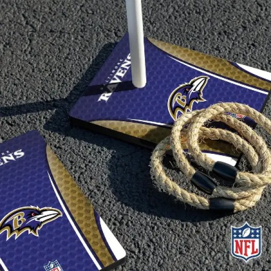 NFL Baltimore Ravens Solid Wood Quoits Toss Game image {4}