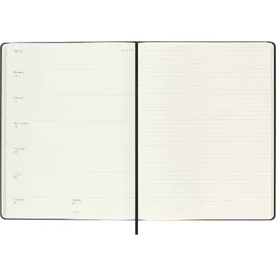 Moleskine 2024 Weekly Planner XL 9.84"x7.48" Hardcover Black image {3}