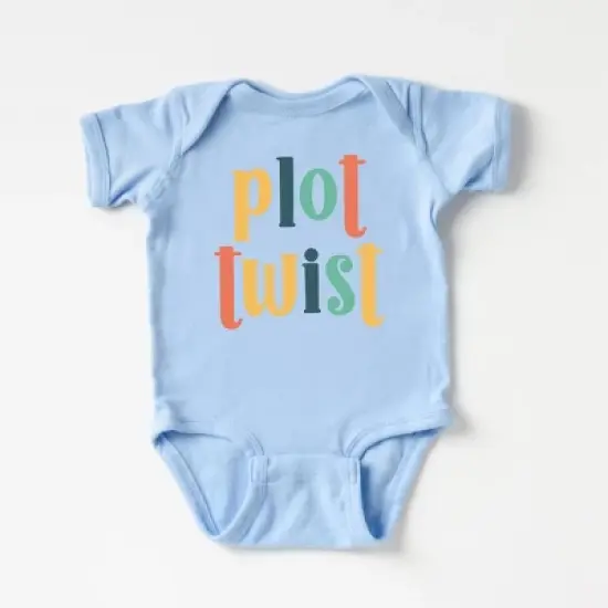 The Juniper Shop Plot Twist Colorful Baby Bodysuit image {3}