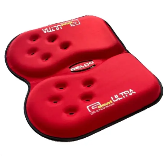 GSeat ULTRA - Travel Gel Foam Cushion, Relieves Discomfort and Promotes Healthy Posture for Car, Commute, Airplane and Travel Comfort - Red image {7}