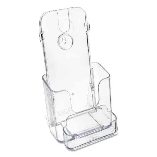 Deflecto DocuHolder for Countertop or Wall Mount Use 4-3/8w x 4-1/8d x 7-3/4h Clear 78601 image {5}