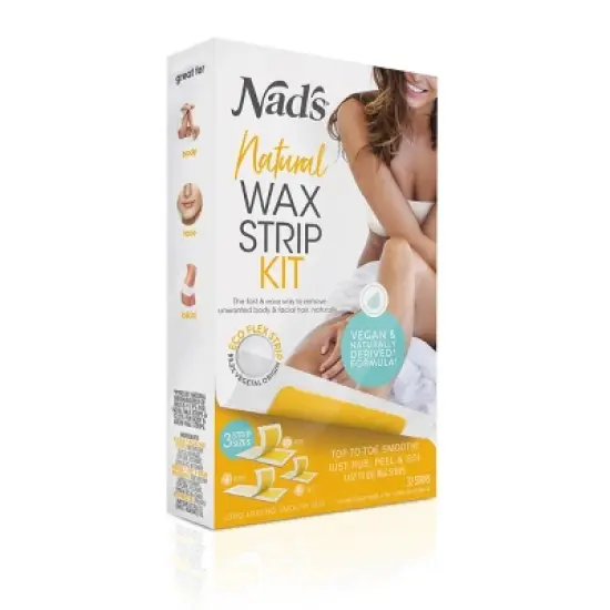Nad's Natural Wax Strip Kit - 32ct image {1}