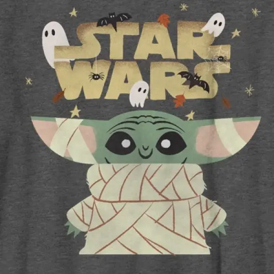 Boy's Star Wars: The Mandalorian Halloween Grogu Mummy T-Shirt image {1}