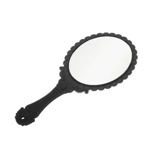 Unique Bargains Flower Pattern Handheld Mirror 1 Pc image {4}