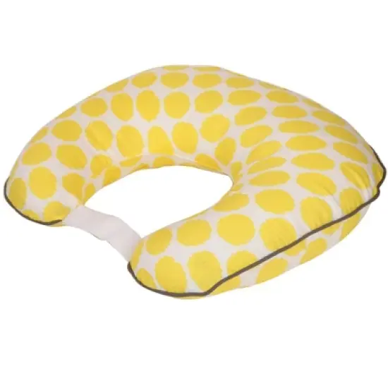 Bacati - 3 pc Ikat Zigzag Yellow Dots Muslin Hugster Feeding & Infant Support Nursing Pillow Nursing Pillow with Insert image {4}