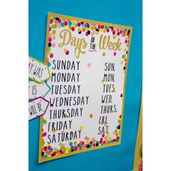Teacher Created Resources&reg; Confetti Calendar Bulletin Board Display image {1}