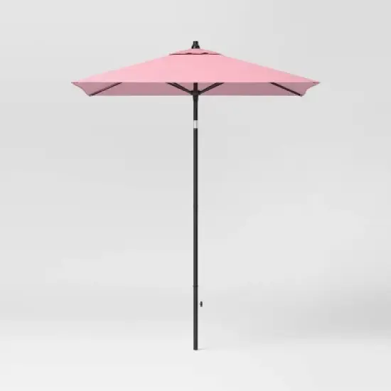 6' Square Outdoor Patio Market Umbrella with Black Pole - Threshold&trade; image {10}