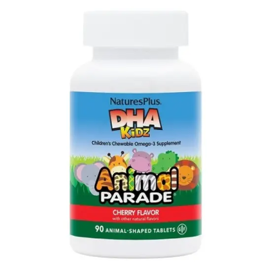 Animal Parade DHA Natural Cherry by Nature's Plus  -  90 Chewable image {3}