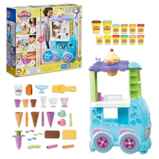 Play-Doh Kitchen Creations Ultimate Ice Cream Toy Truck Playset image {2}