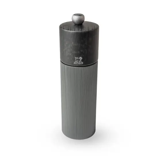 Peugeot | Line Pepper Mill, Aluminum + Beechwood, Carbon, 18 cm - 7 in image {3}