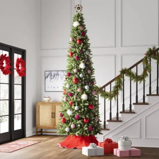 12" Unlit Gold Tinsel Burst with Red and Green Foil Bursts Christmas Treetop with Coil - Wondershop&trade; image {1}