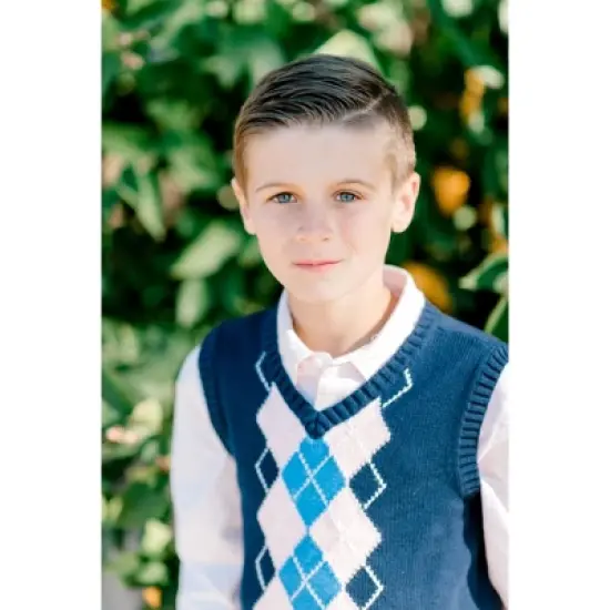 Hope & Henry Boys' V-Neck Sweater Vest, Infant image {4}