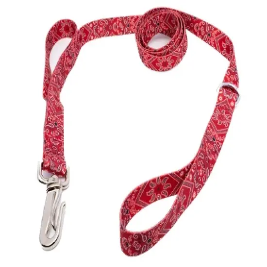 Country Brook Petz Deluxe Red Bandana Dog Leash image {3}