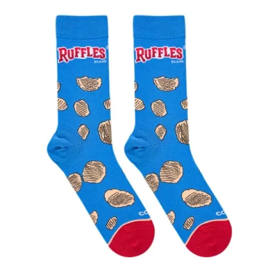 Cool Socks, Frito Lay Ruffle Chips Snack Socks, Fun Novelty Gift for Men & Women image {3}