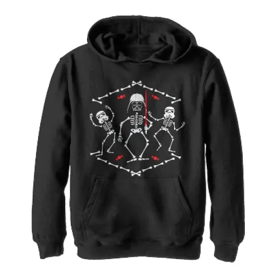 Boy's Star Wars Halloween Vader Skeleton Dance Pull Over Hoodie image {2}