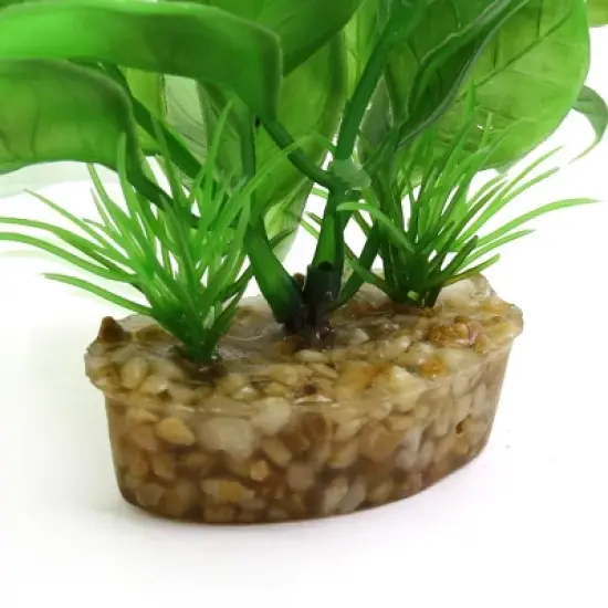 Unique Bargains Plastic Landscape Decoration Mini Terrarium Plant 3.93inch High image {2}