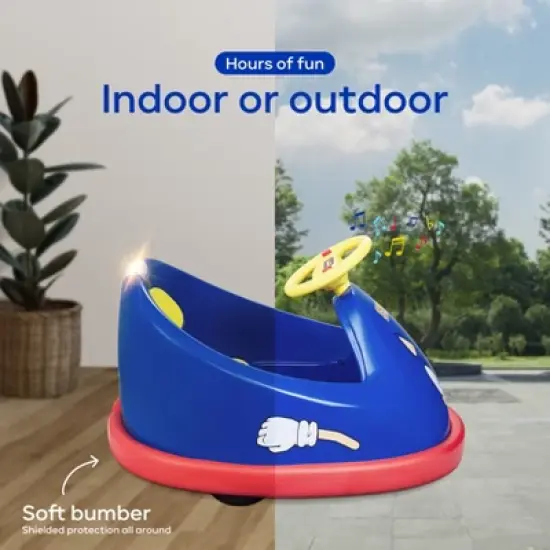 Sonic the Hedgehog Electric Bumper Car 2 Speed for kids with Remote Control and 360 Degree turning image {10}