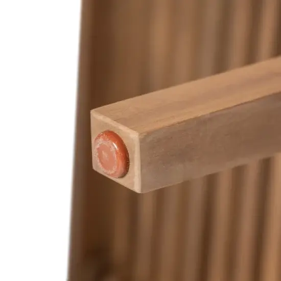 Christopher Knight Home Zeke Rustic Acacia Wood Outdoor Dining Table with Slatted Top image {8}