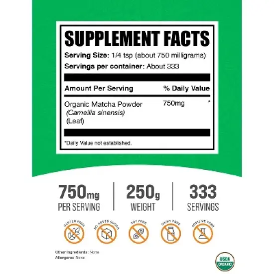 BulkSupplements Organic Matcha Powder image {1}