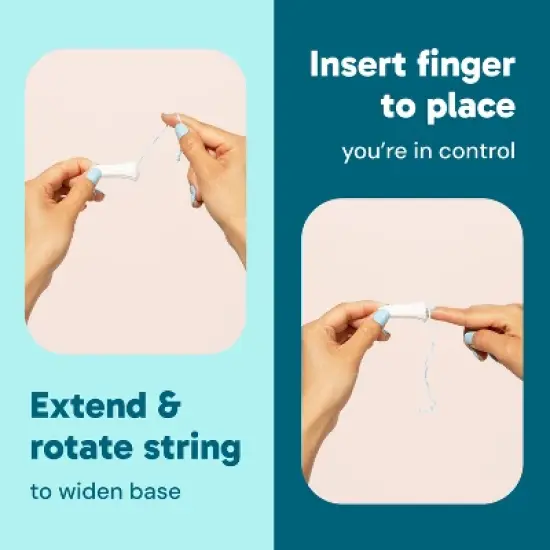 o.b. Non-Applicator Ultra Absorbency Tampons - Unscented - 40ct image {9}