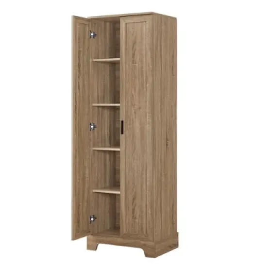 Storage Cabinet with Two Doors and Adjustable Shelf For Bathroom And Office - ModernLuxe image {5}